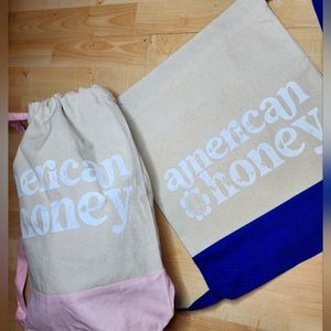AMERICAN HONEY canvas backpack